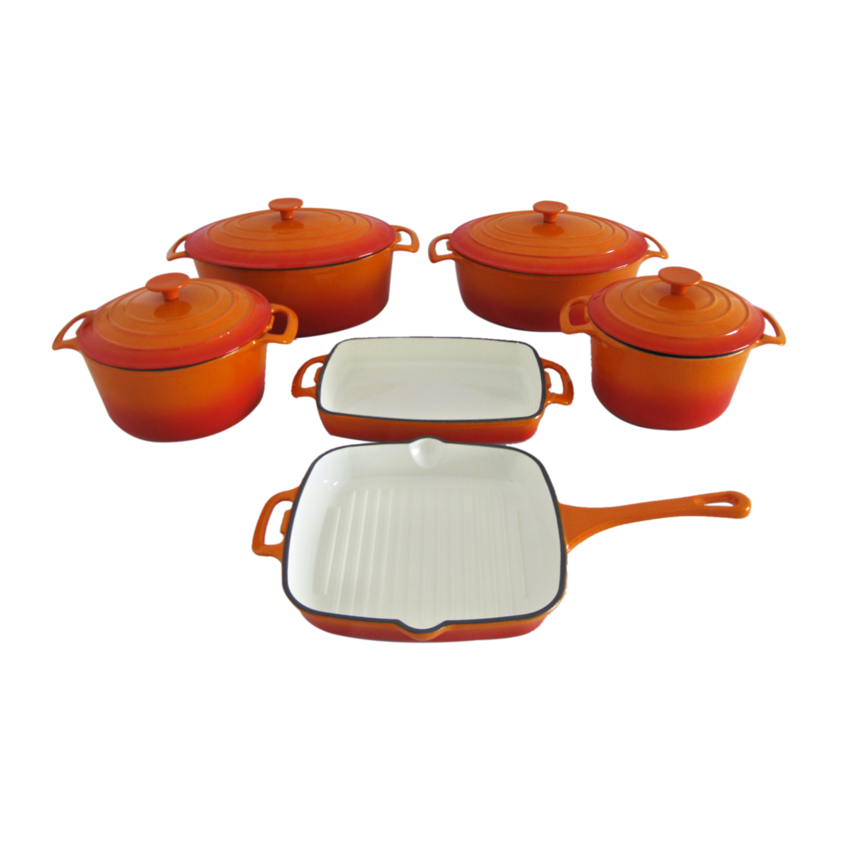 Enamel Cast Iron Cookware Set PCS930