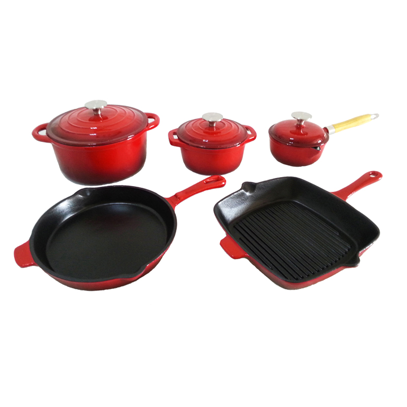 Enamel Cast iron Cookware Set PCS880