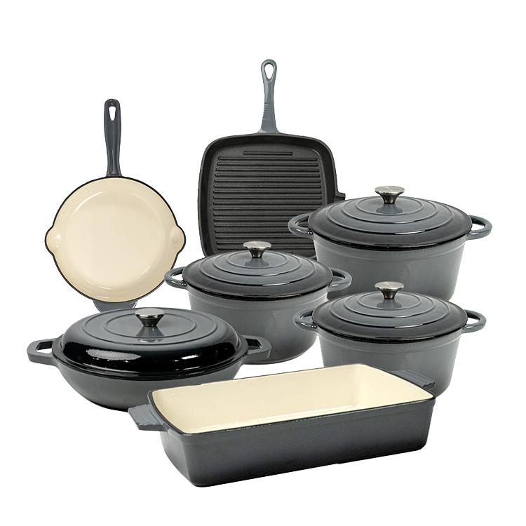 Enamel Cast iron Cookware Set PCS750