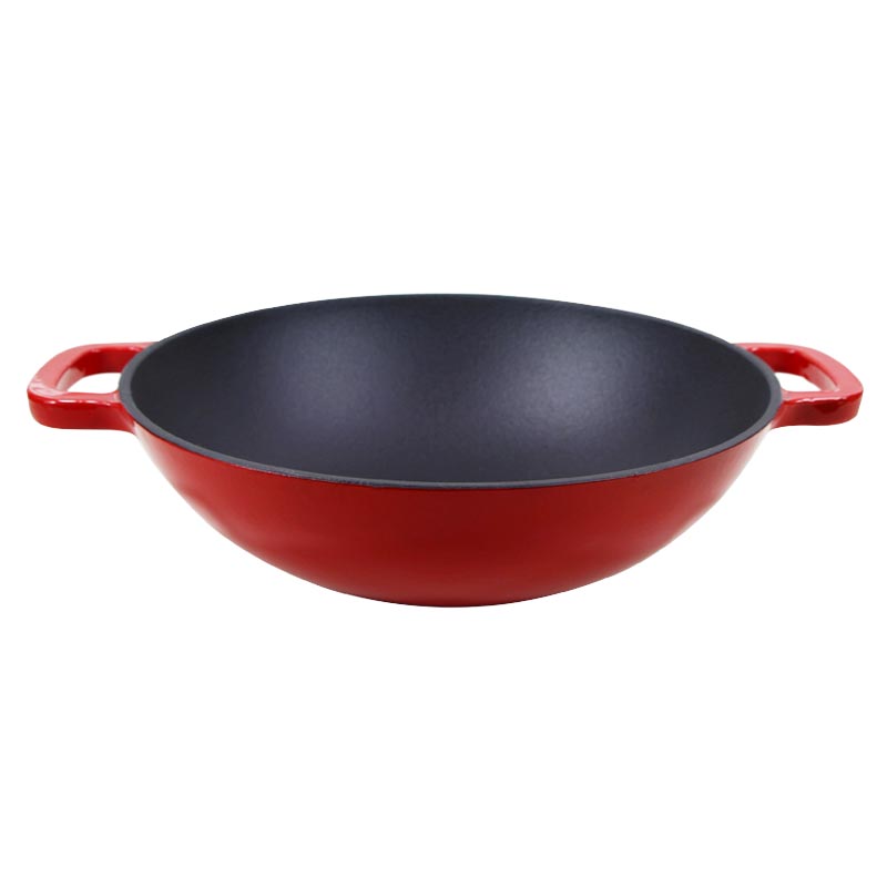 Cast Iron Chinese Wok PCW30B