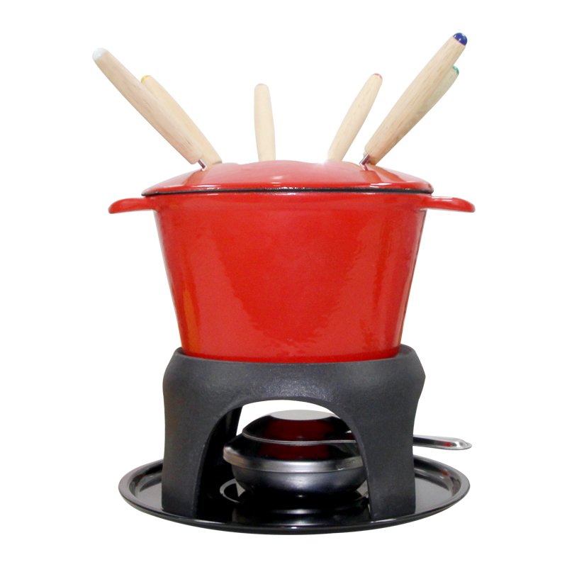 Cast Iron Cheese Fondue Set PC607-5