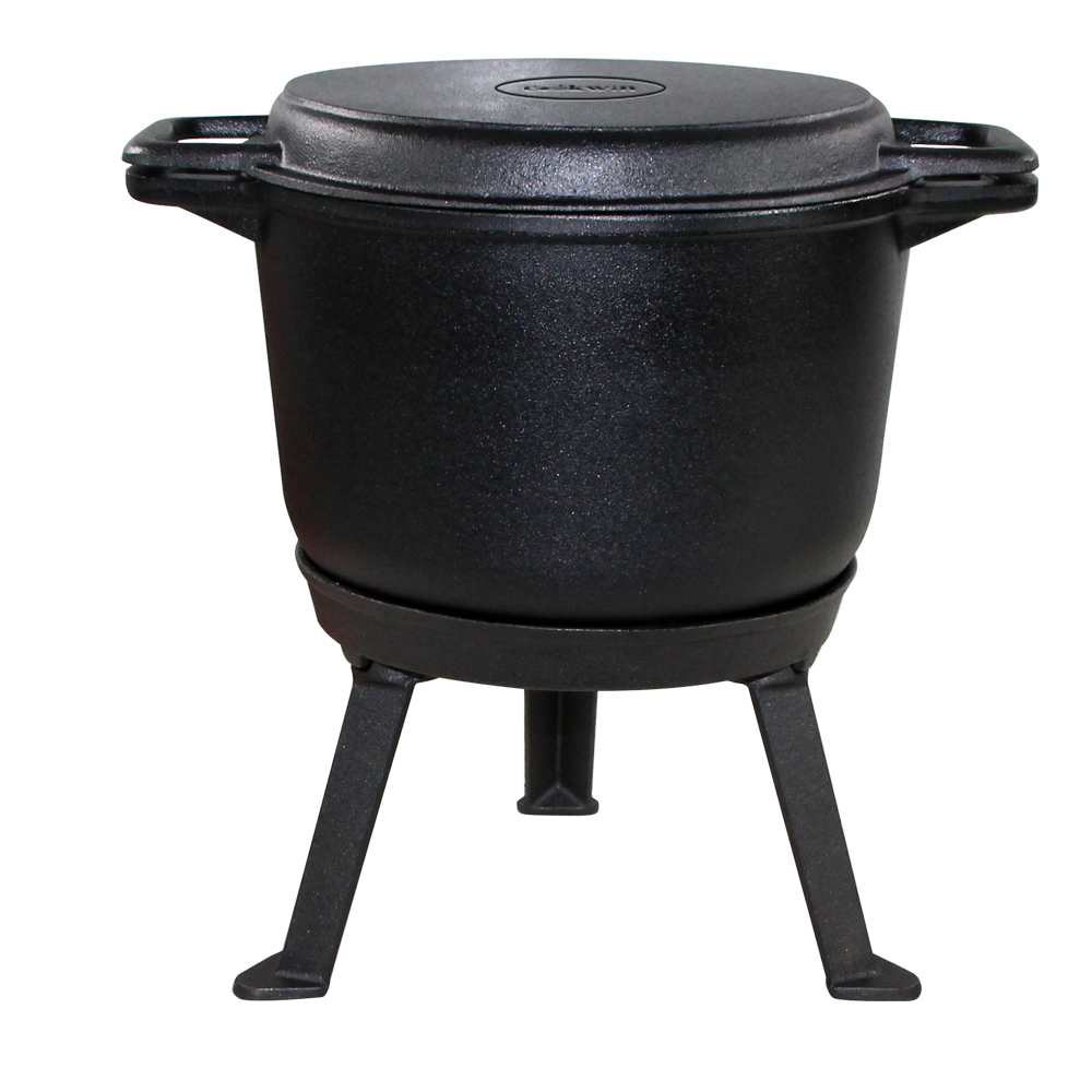 Outdoor camping Cast Iron Dutch Oven/Cast iron pressurer pot PCBP4/PCBP7/PCBP10/PCBP15