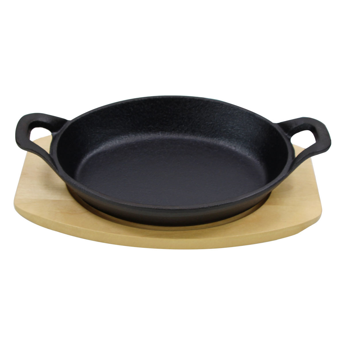 Cast Iron Fajita Sizzler/Baking with Wooden Base PC2215/1597