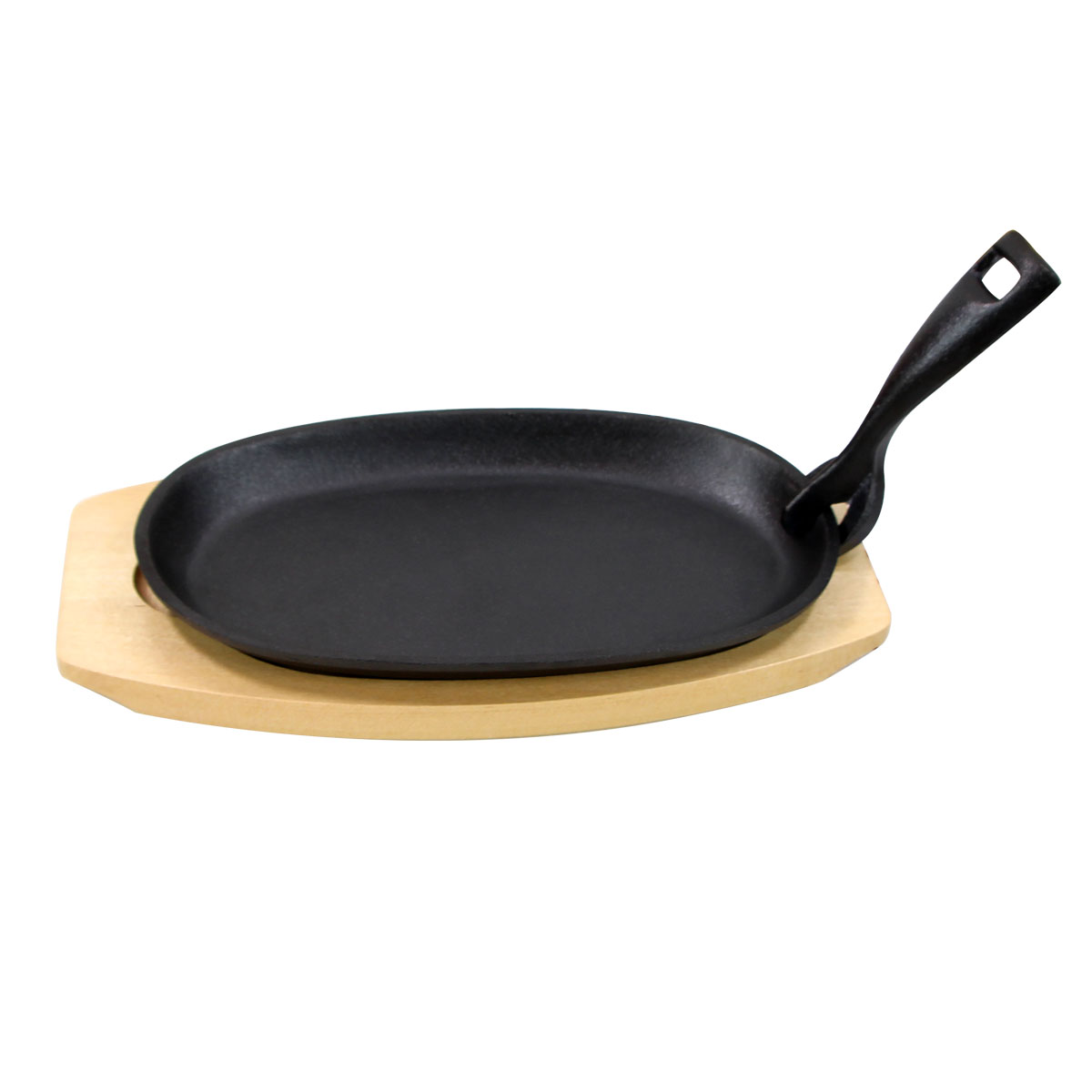 Cast Iron Fajita Sizzler/Baking with Wooden Base PC995